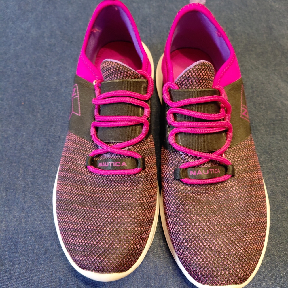 Nautica Women's Pink and Black Sneakers